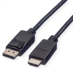 Roline Green Displayport Cable, Dp - Hdtv, M/M, Bl...