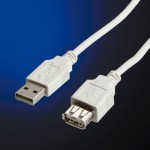 Roline Usb2.0 Cable, A - A, M F, 1.8M