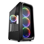 Sharkoon Case Tk5M Rgb Atx 1Xusb 3.2, 2Xusb 3.0, V...