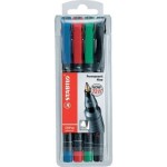 STABILO OHPen universal permanent, 4 Pack marcator...