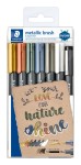 Staedtler Metallic Brush Pack de 7 Rotuladores Pun...