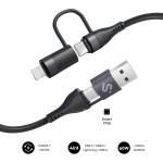 SUBBLIM SUBCAB-4IN101 cavo USB USB 2.0 1 m USB C N...