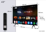 TCL P7K Serie Smart TV QLED 4K 43" 43P7K, Dolby Vi...