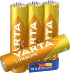 Batteria Ministilo Aaa Lr03 Long Life 1,5V 4Pz Varta