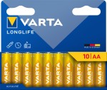 Batteria Stilo Aa 1,5V Lr06 Long Life 10Pz Varta M...
