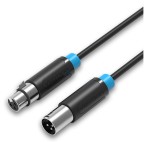 Vention BBFBL cavo audio 10 m XLR Nero