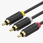 Vention BCABH cavo video composito 2 m 3 x RCA Ner...