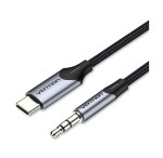 Vention BGKHF cavo audio 1 m 3.5mm USB tipo-C Grigio