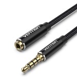 Vention BHCBF cavo audio 1 m 3.5mm TRRS Nero