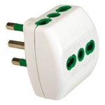 Adattatore Triplo Spina Italiana 16A - 3 Prese Bip...