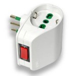 Presa Elettrica Tripolare Italiana 10A Con Due Pre...