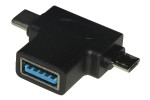 Adattatore 3 In Uno - Connettore Usb &#34;A&#34; F...