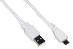 Cavo Micro Usb 2.0 Bianco Mt 1 In Rame Per Ricaric...