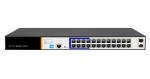 Switch Di Rete 24 Porte Gigabit Poe 300 Watt + 2 P...
