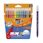 Bic Kids Couleur Confezione da 12 Pennarelli - Pun...
