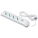 Multipresa 4 Prese Universali Con Cavo Mt 1,5, Int...