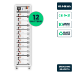V-TAC Kit di Accumulo Rack HV Deye 61.44kWh LFP 61...