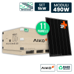 V-TAC Set 5kW con 11 Pannelli Solari AIKO 490W TIE...