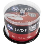 HP DME00025 DVD-R 4.7GB/120Min/16x Cakebox (50 Disc)