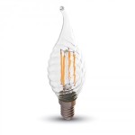 V-TAC VT-1995 Lampadina LED E14 4W Candela fiamma ...