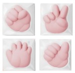 Kit 4 Tasti 3D Keycaps Rock Paper