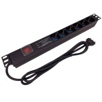 Multipresa Da Rack 19" 6 Prese Universali Con Inte...