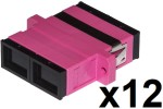 Confezione 12 Adattatori Fibra Ottica Sc/Sc Multim...