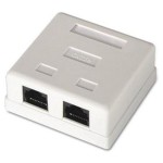 Presa di rete nanocable RJ45 Cat.6 UTP 2 prese