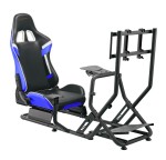 Poltrona/Simulatore Guida Cortek Serie 6 Blu-Nero