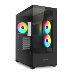 SHARKOON CASE SK6 ATX 2XU3, VETRO TEMPERATO, TRRS,...