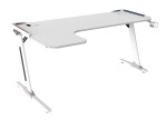 Tavolo Cortek Gaming L-Shape Rgb 160Cm White
