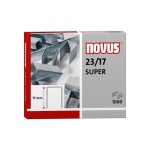 Novus 23/17 Super Scatola da 1000 Graffe 23/17 Zin...