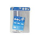 MKtape Confezione da 6 Copertine Libro con Patta Regolabile e Striscia Adesiva 28,5 cm - Materiale PVC - Copertina in 3 Passaggi