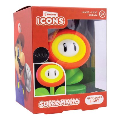 Lampada Paladone Fire Flower Icon Light V2 Icons Pp6362Nnv2