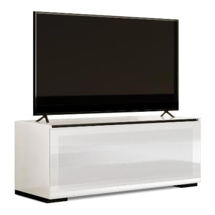 Porta Tv Munari Ge126Ne Genova Bianco E Nero