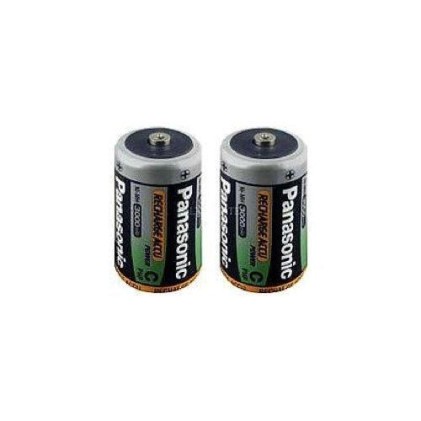 Batterie C Ricaricabili Panasonic P 14P 2B Pro+ Ni Mh 3000 Mah