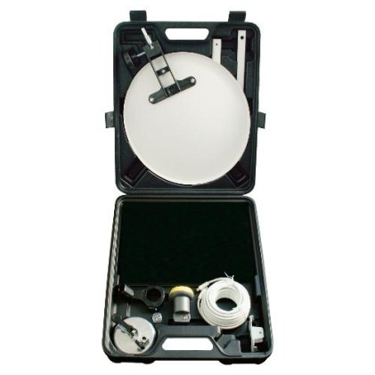Antenna Satellitare Iddigital Valigetta Camping Con Ricevitore Sat 12