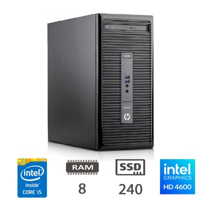 Pc Hp Regloo Prodesk 400 G2 Mt I5-4570 8Gb 240Gb Ssd Win 10 Pro Gar 2 Anni - Ricondizionato
