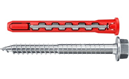 Hybridpower-T Tassello Prolungato In Nylon E Acciaio Con Vite A Testa Svasata Piana Confezione 50Pz.