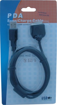 Cavo USB PDA Hotsync & Charger per Dell Axim X5