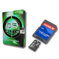 Cartuccia SuperCard DSONE SDHC con memoria Sandisk microSD 2Gb