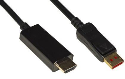 Cavo Dp-Hdmi M/M 2Mt Displayport 1.4-Hdmi 2.0 4Kx2K 60Hz 18Gbps Hdr
