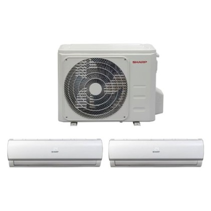 Condizionatore Fisso Dual Sharp Multisplit Aex2M14Wr Dual Ayx9Wsrs+Ayx