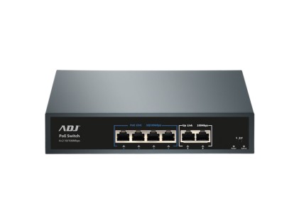 Switch 4+2P Di Cui 4P Poe Plus 10/100 E 2P Gigabit 250M Adj