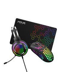 Cuffia + Mouse + Tappetino Gaming Noua Uranus