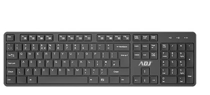 Tastiera Wireless Silent Key Bk 103 Tasti Ultra Slim Plug&Play Adj