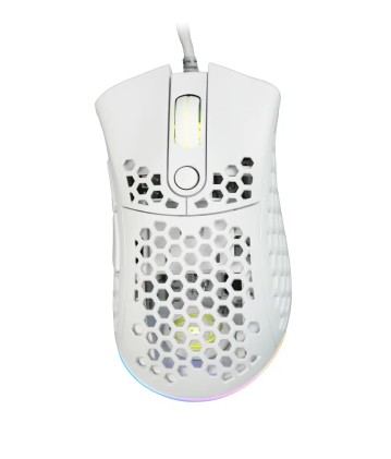 Mouse Usb Gaming Myst M80 White 5 Tasti 10000Dpi Illuminaz Rainbow