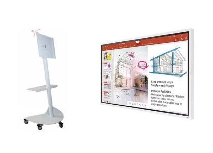 Mon 65"Ds Mva Mm Samsung Flip2 Touch Interattivo + Trolley