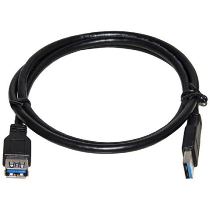 Cavo Usb 3.0 A-A 1Mt M/F Prolunga Bk In Rame