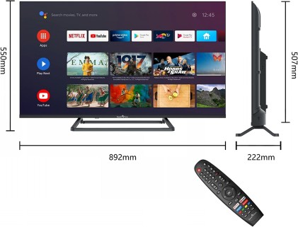 Tv 40" Smartech Fhd Android9 Smart T2/C2S2 Hdmi T2S2 Usb Piede Central